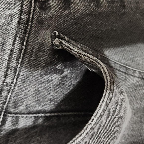 Spettro Skirt Womens Maxi Denim Black Light Wash Vintage Y2K Size 26 - Picture 5 of 8